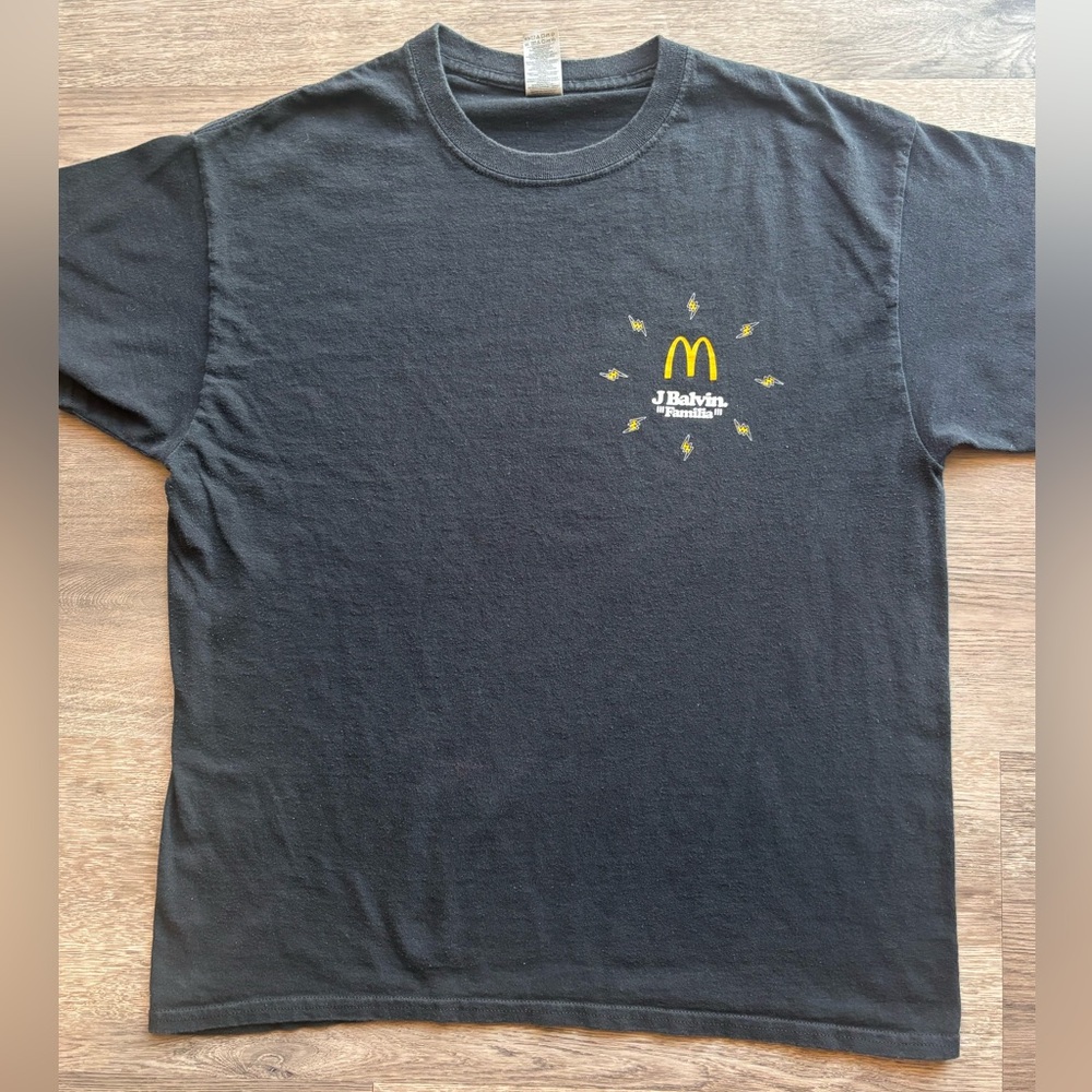 J Balvin x McDonald’s Familia Crew Black Tee